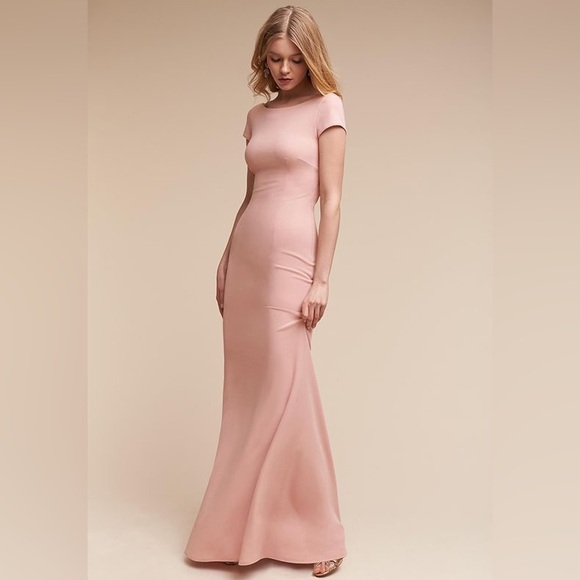 BHLDN Anthropologie Madison Dress in Dusty Rose Size 0 - Picture 4 of 15